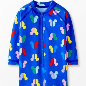 Two Hannah Andersson Recycled Rashguard Bathing Suits (0-3 months)